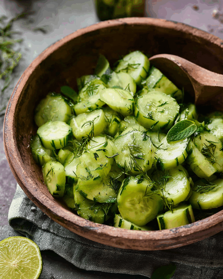 Kräuter-Gurkensalat: Frisch, leicht und voller Geschmack