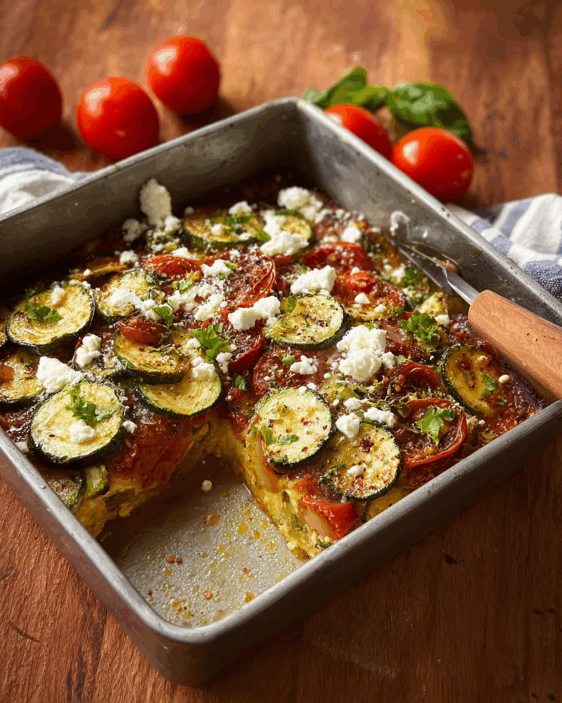 Leichter, würziger Zucchini-Tomaten-Auflauf – Ein gesundes, aromatisches Gericht mit mexikanischem Flair