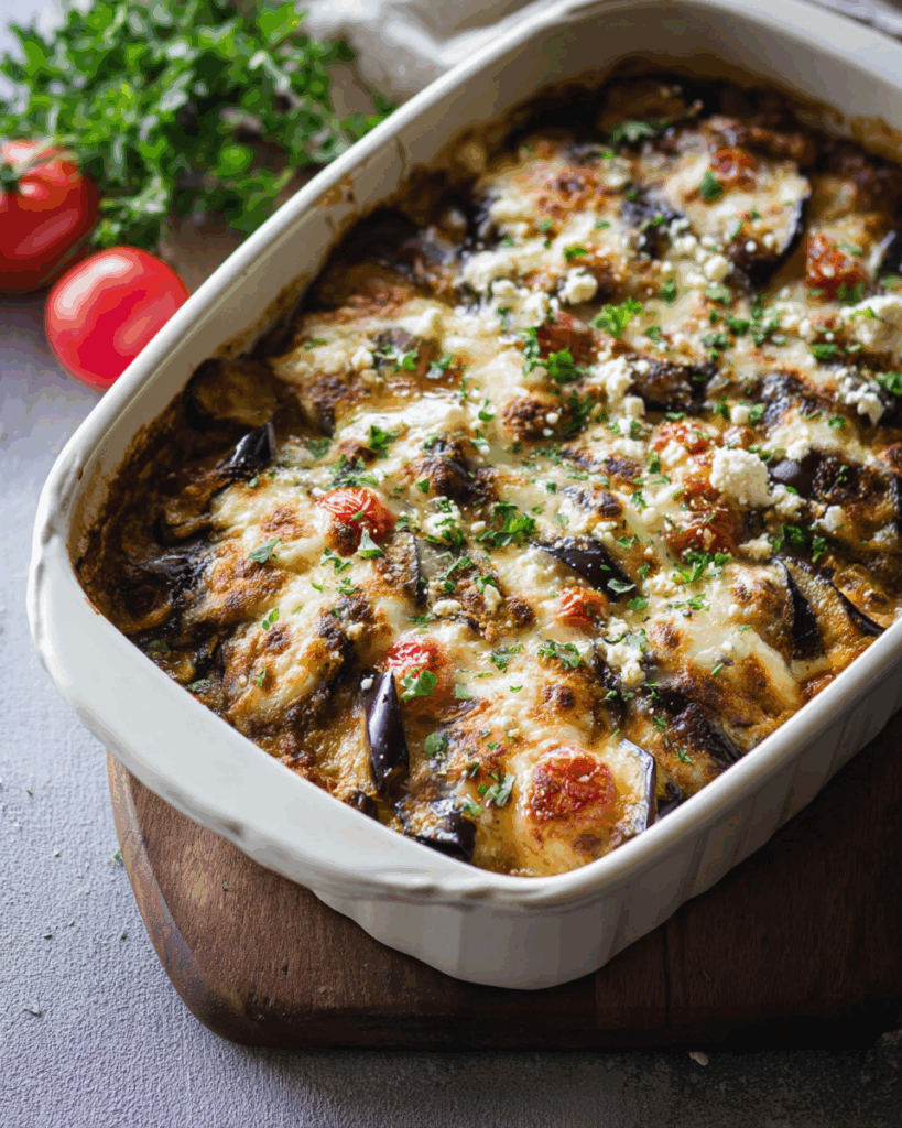 Köstlicher Auberginenauflauf – Herzhaftes, vegetarisches Gericht mit mediterranem Flair