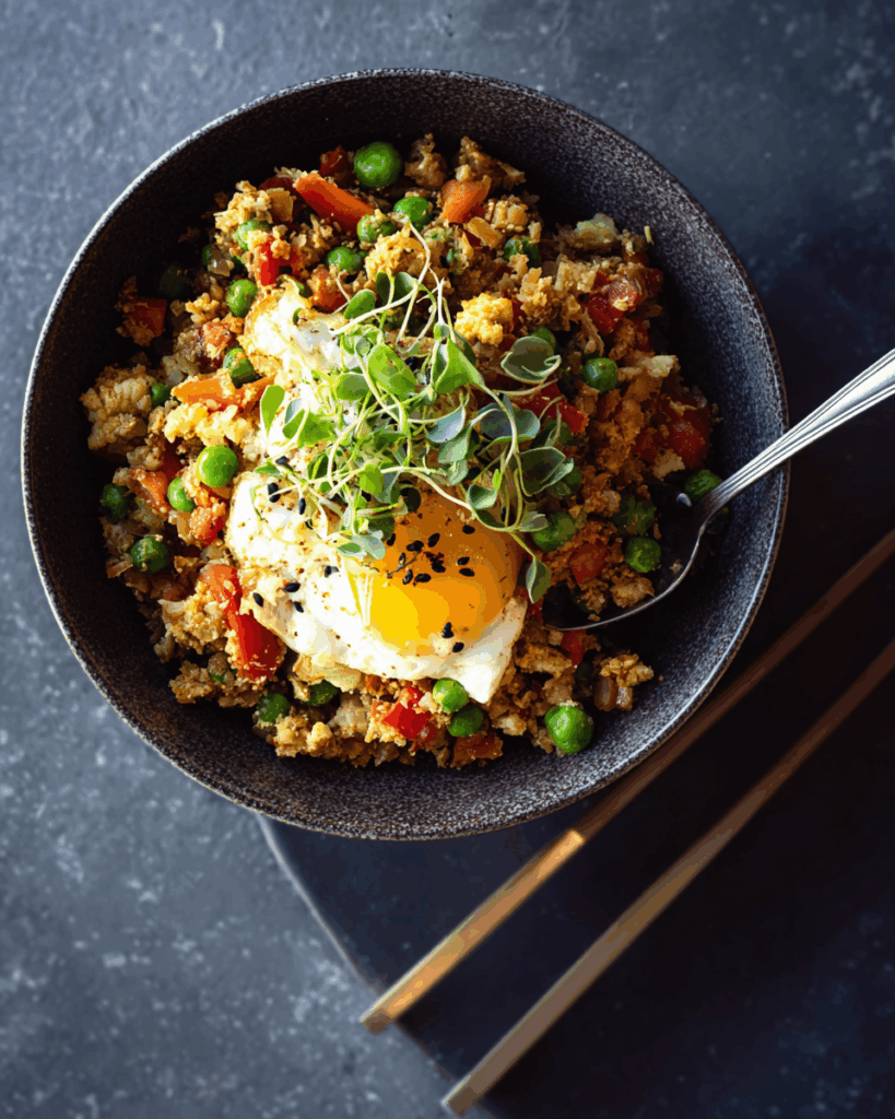 Blumenkohl-Fried Rice: Gesunde und kohlenhydratarme Alternative zum klassischen gebratenen Reis