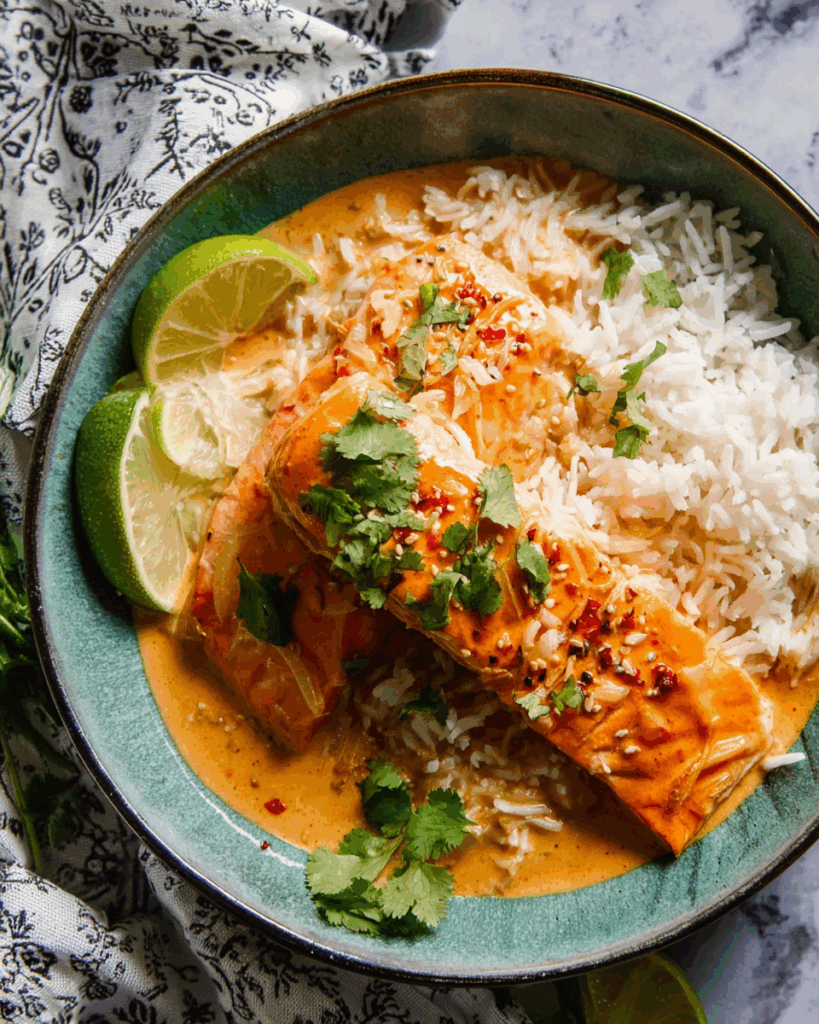 Kokos-Curry-Lachs – Ein aromatisches Gericht mit tropischem Flair