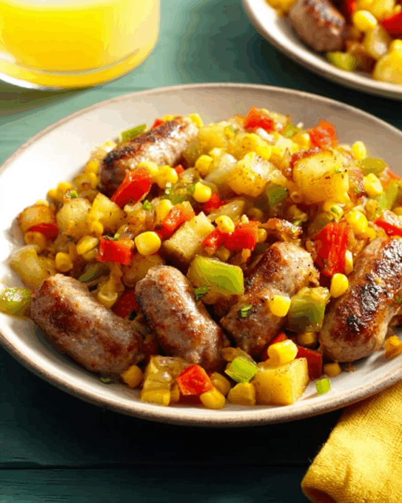 Bratwurst-Hash – Ein herzhaftes und sättigendes Gericht für jedes Frühstück oder Abendessen