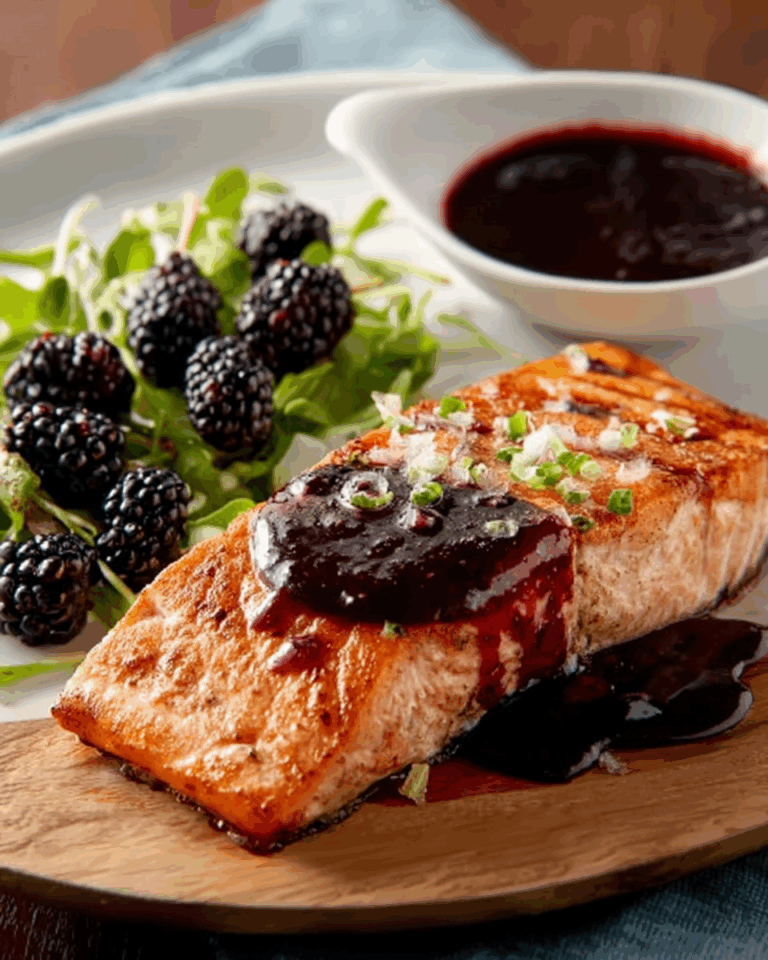 Zedernholz-Lachs mit Brombeersauce – Ein aromatisches Meisterwerk vom Grill