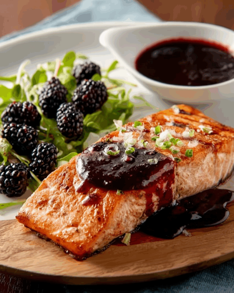 Zedernholz-Lachs mit Brombeersauce – Ein aromatisches Meisterwerk vom Grill