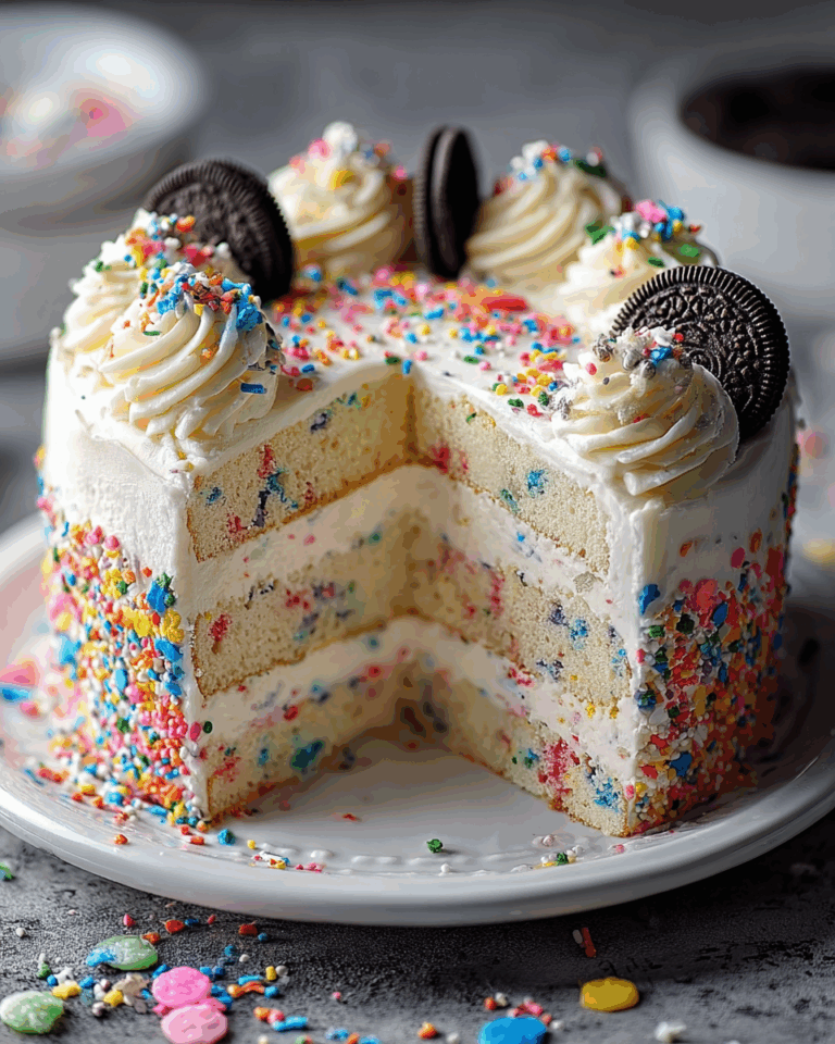 Funfetti Oreo Geburtstagstorte – Ein bunter und köstlicher Hingucker für deinen besonderen Tag