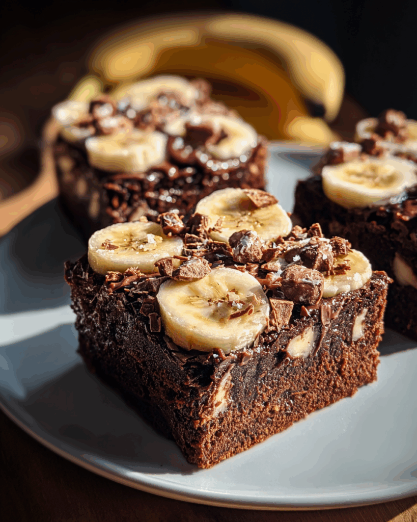 Bananen-Brownie-Häppchen aus dem Mixer – Einfaches Rezept für gesunde, schokoladige Snacks ohne Zuckerzusatz