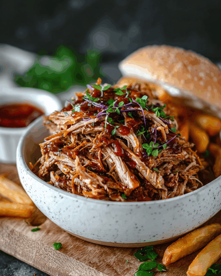 Pulled Pork aus der Heißluftfritteuse – Saftig, Aromatisch und Einfach Zubereitet