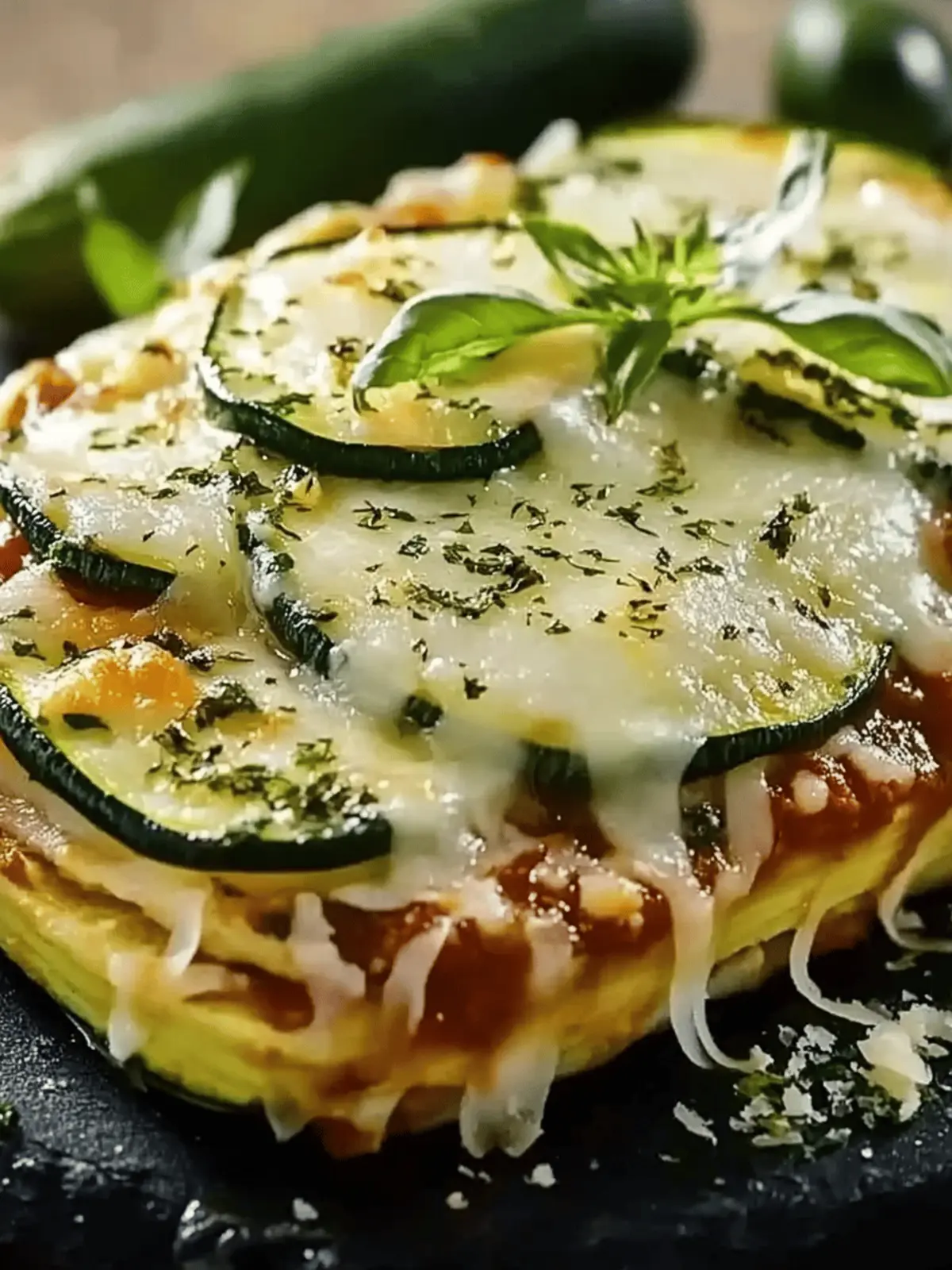 Hähnchenbrust auf Zucchini-Bett