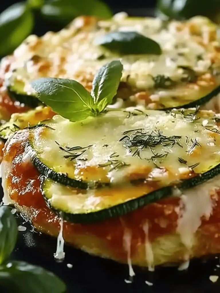 Hähnchenbrust auf Zucchini-Bett