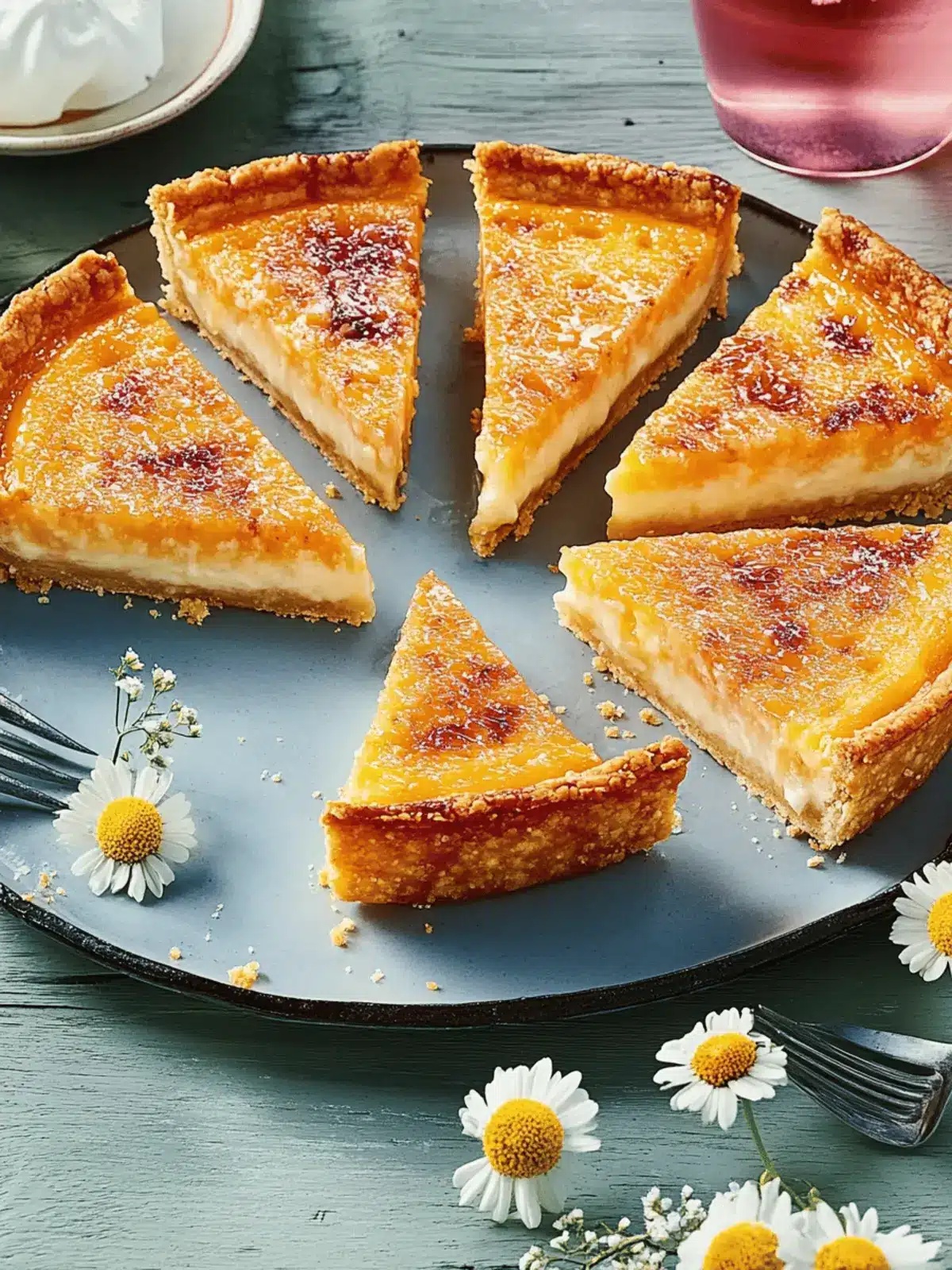 Crème Brûlée Kuchen: Ein himmlischer Genuss 2 Crème Brûlée Kuchen