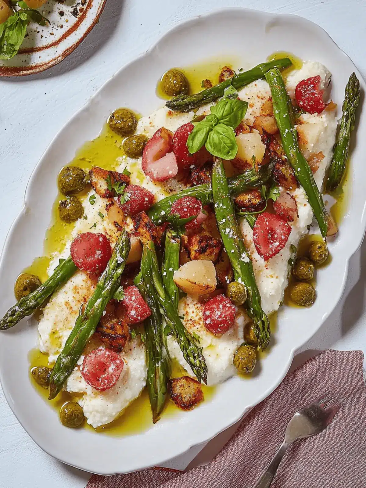 Aromatischer Spargel aus dem Ofen mit Feta-Creme 2 Aromatischer Spargel aus dem Ofen mit Feta-Creme