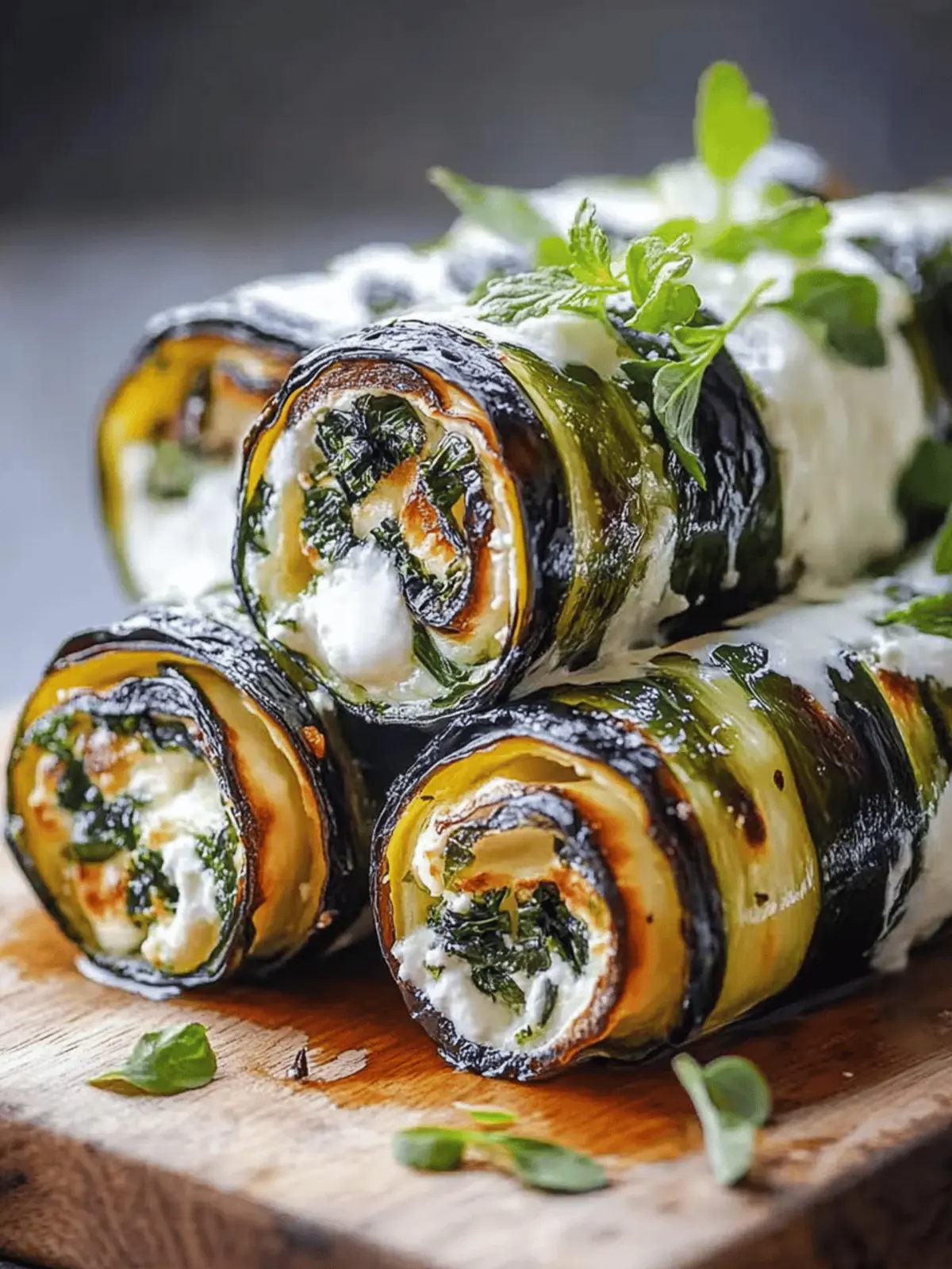 Gegrillte Zucchini mit Frischkäse für den Sommer 2 Gegrillte Zucchini mit Frischkäse