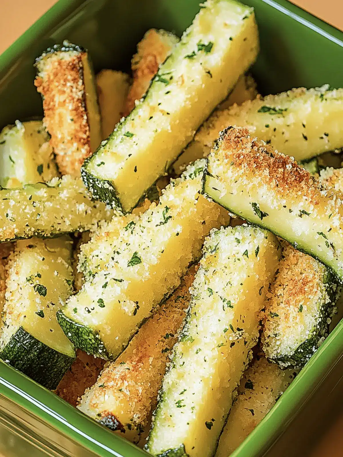 Ofengebackene Zucchini Pommes