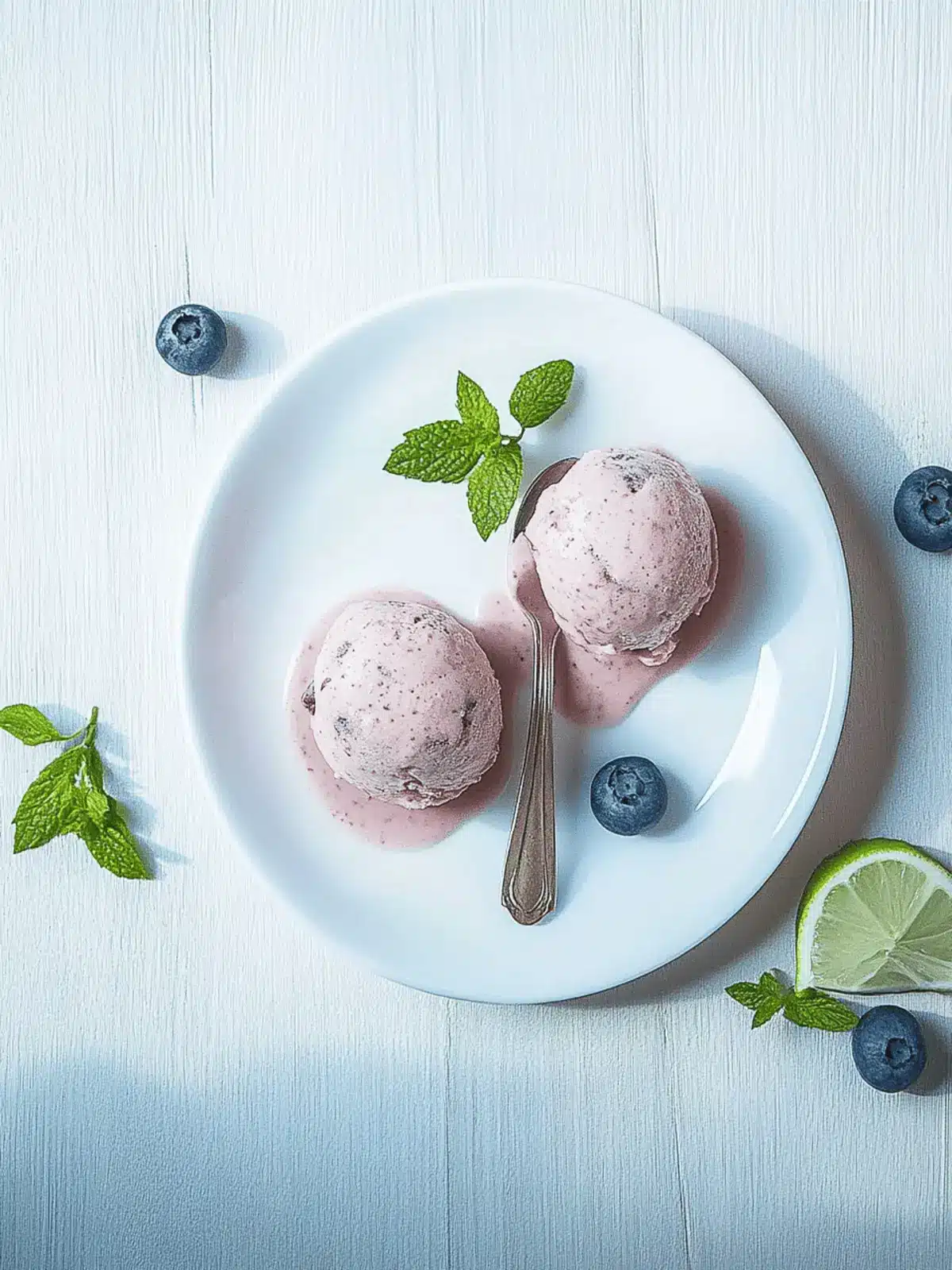 Schnelles Bananen-Blaubeer-Eis selbstgemacht 2 Schnelles Bananen-Blaubeer-Eis