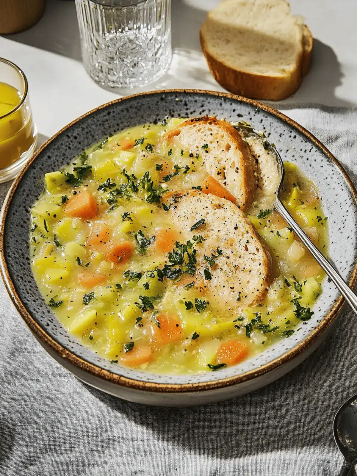 Kartoffelsuppe mit Wiener Würstchen für kalte Tage 4 Kartoffelsuppe mit Wiener Würstchen
