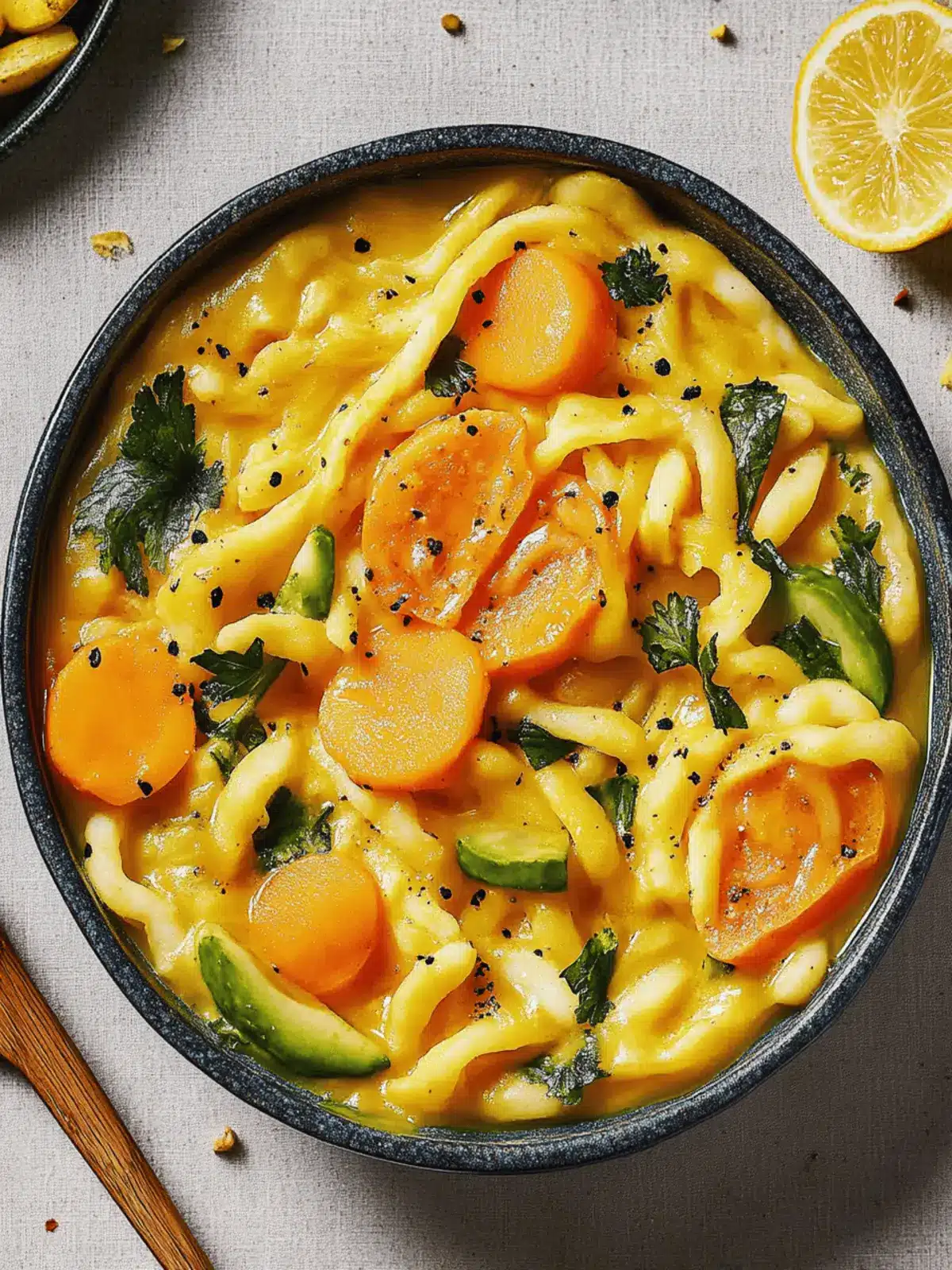 Cremiges Kürbis-Curry-Udon für den perfekten Genuss 2 Cremiges Kürbis-Curry-Udon