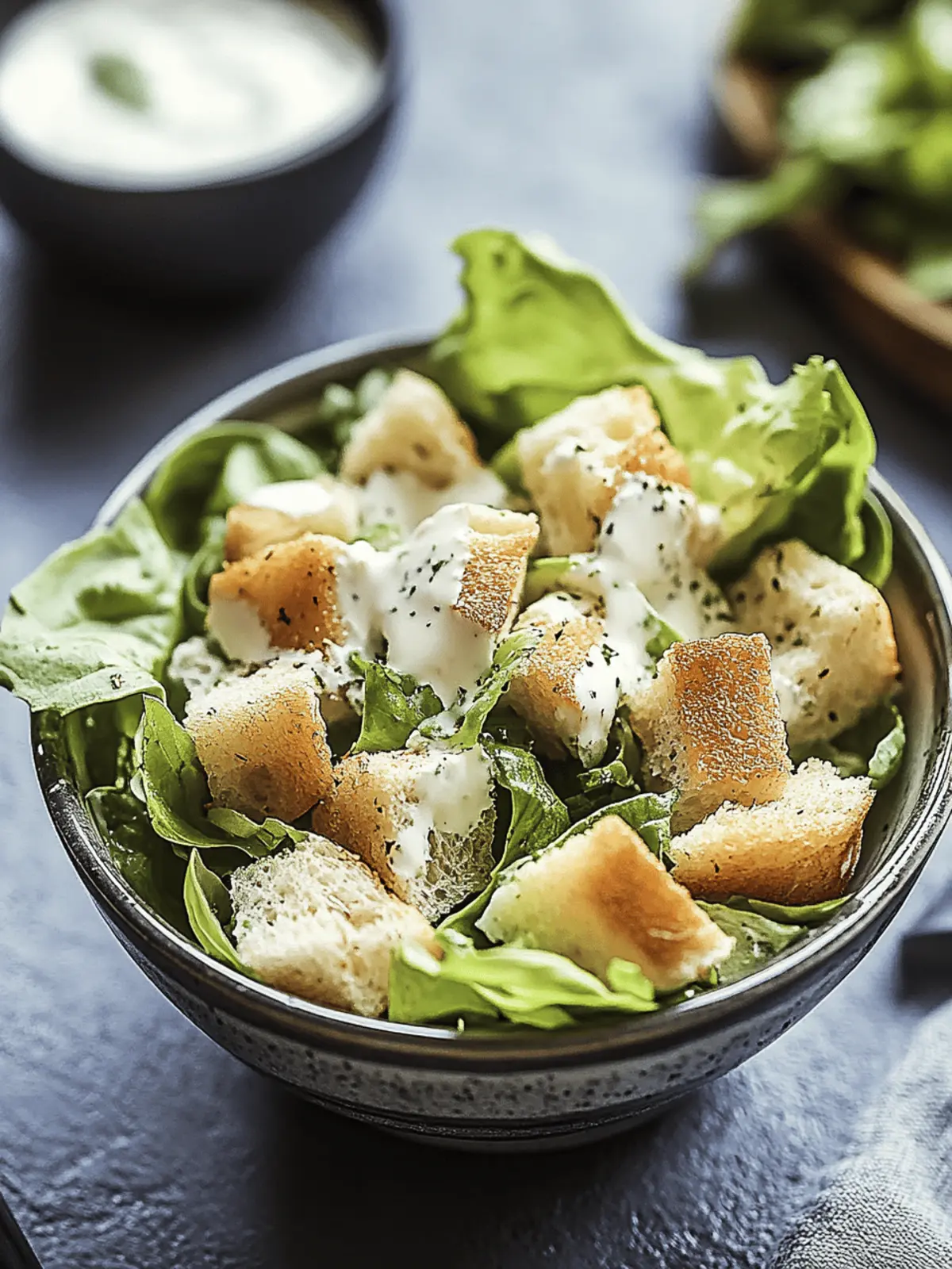Knuspriger Caesar-Salat