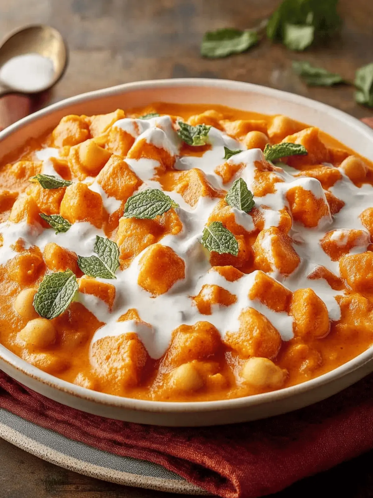 Süßkartoffel-Kichererbsen-Curry