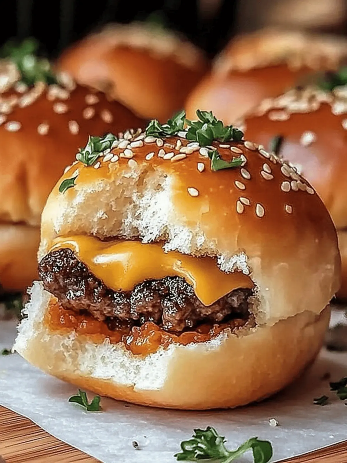 Knoblauch Parmesan Cheeseburger Bomben