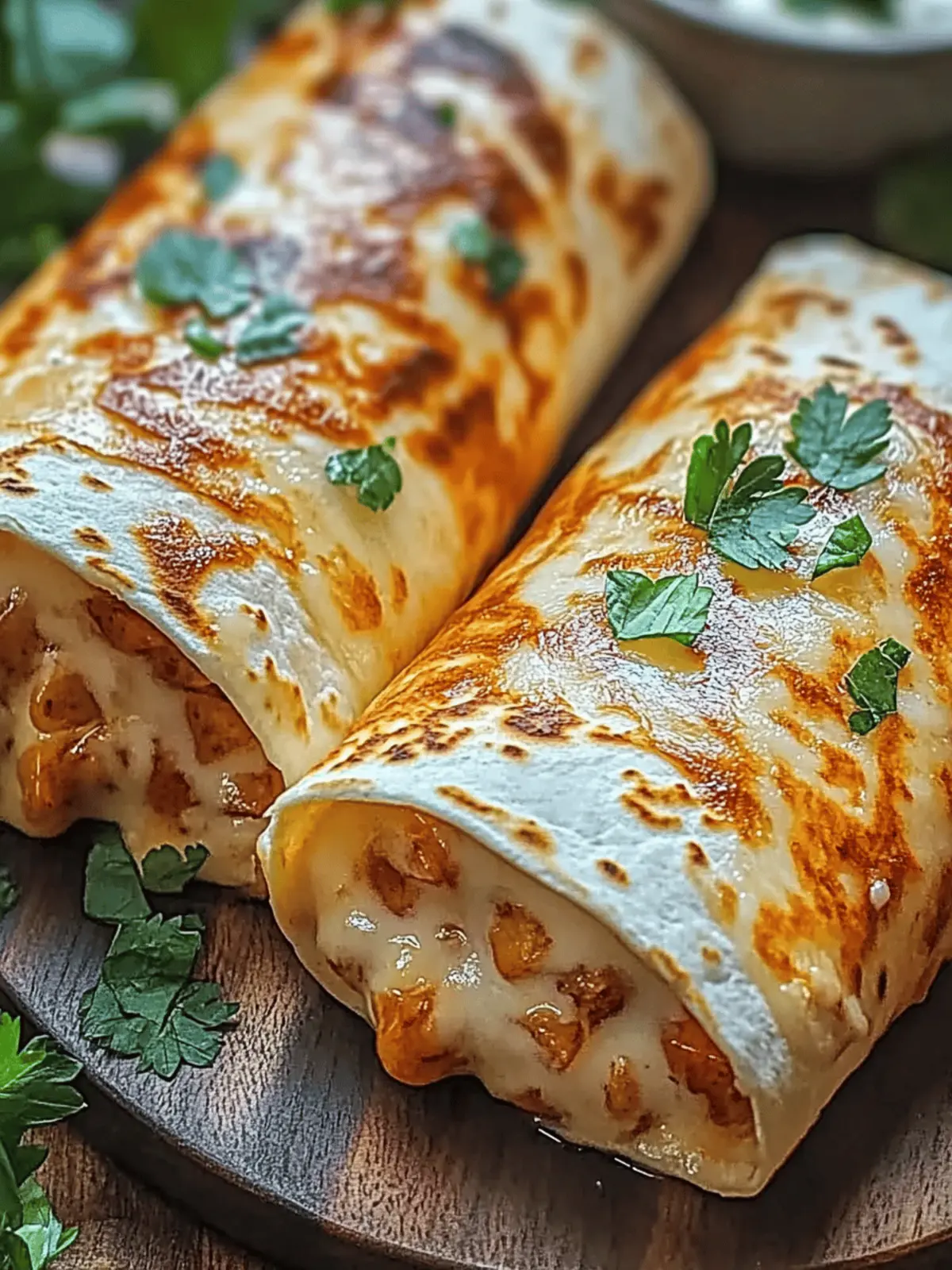Käse-Geschmack Hühnchen Wraps