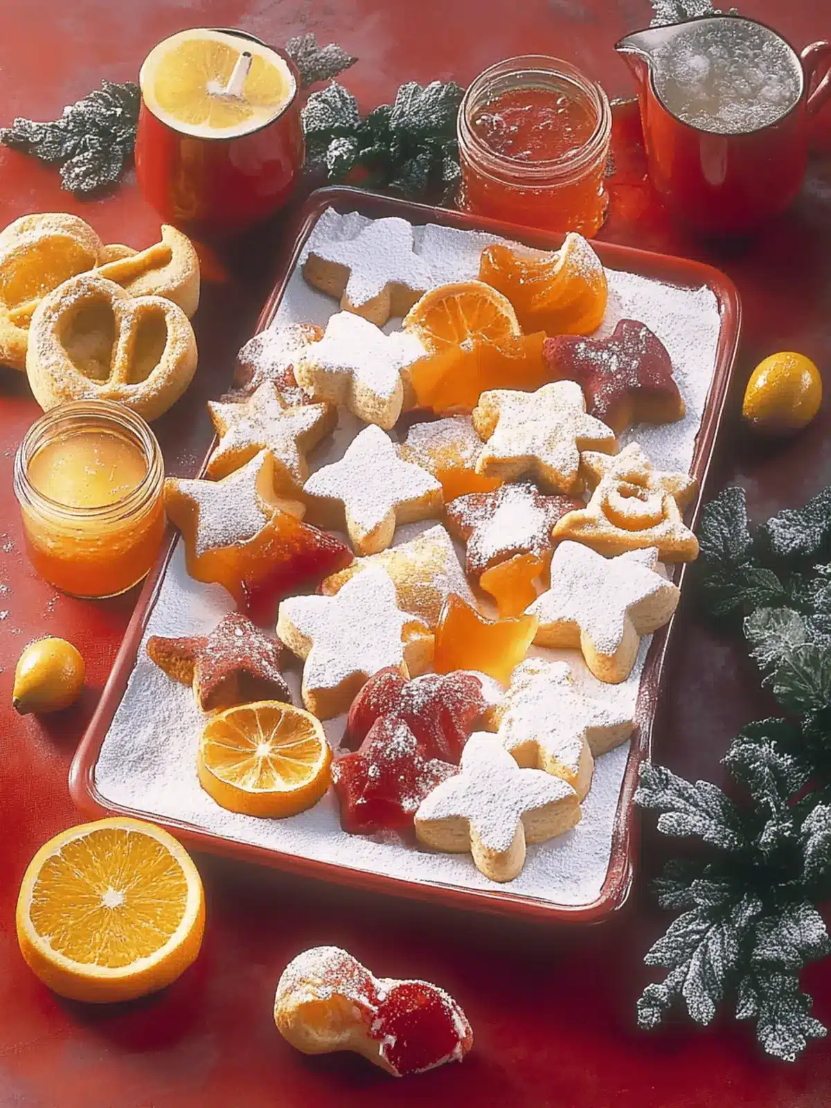 Linzer Herzen und Sterne mit fruchtiger Füllung 2 Linzer Herzen und Sterne