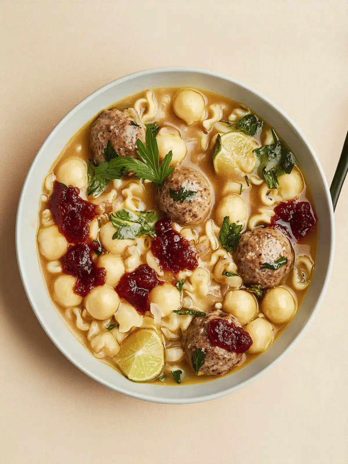 Vegane Köttbullar mit Nudeln