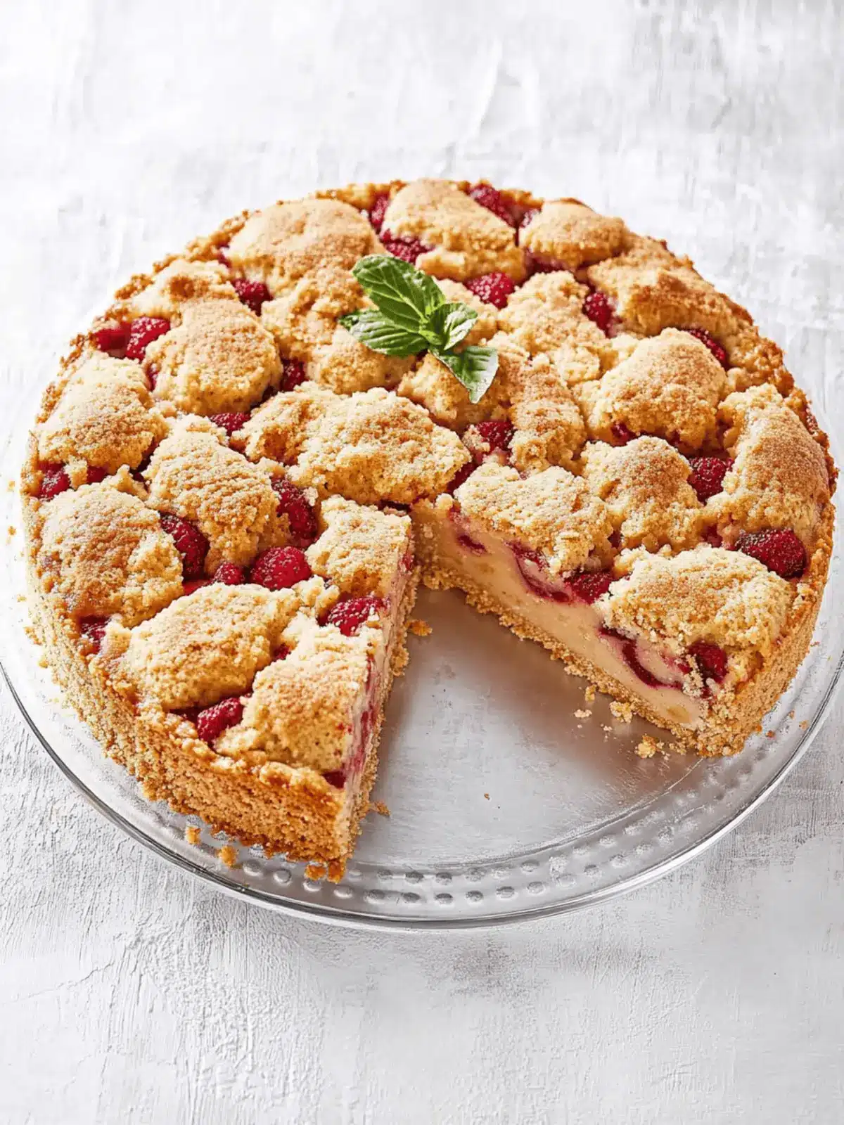 Plum cake with butter-cinnamon streusel