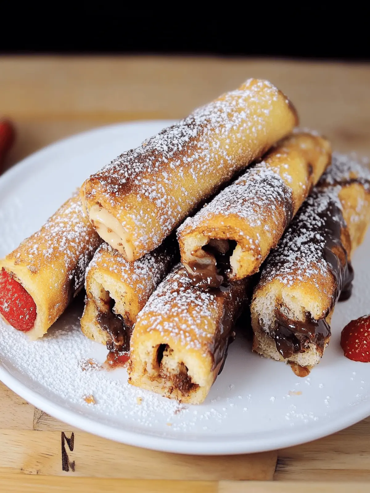 Nutella Französisch Toast Rollen für süße Frühstücksmomente 5 Nutella Französisch Toast Rollen