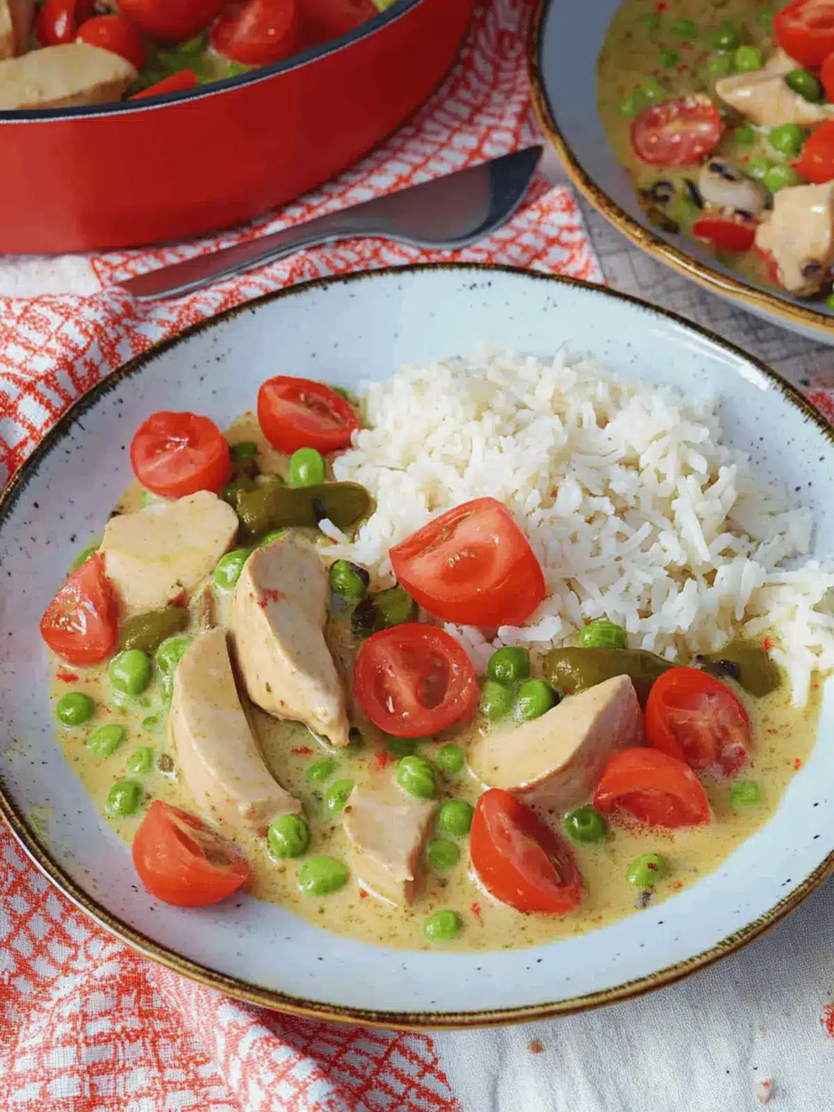 Schnelle Hähnchenpfanne mit Senfsauce für Genießer 2 Quick chicken skillet with mustard sauce