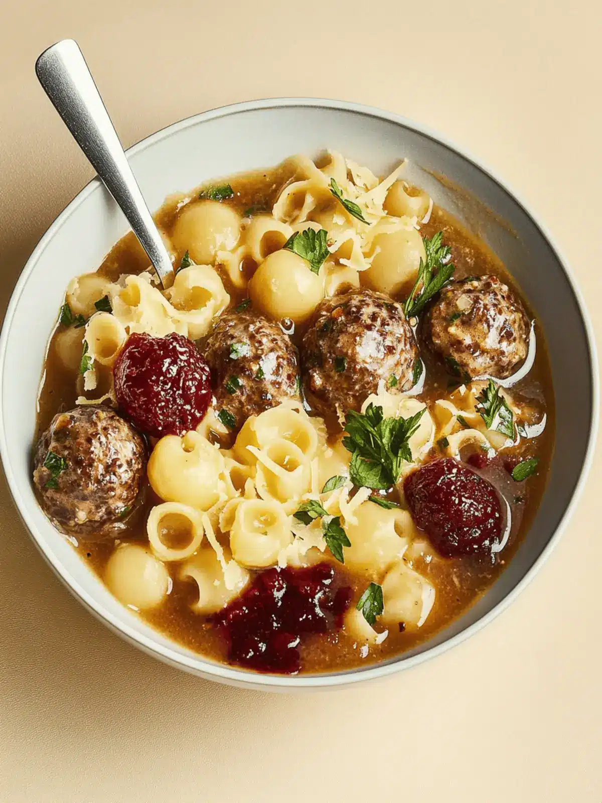 Vegane Köttbullar mit Nudeln