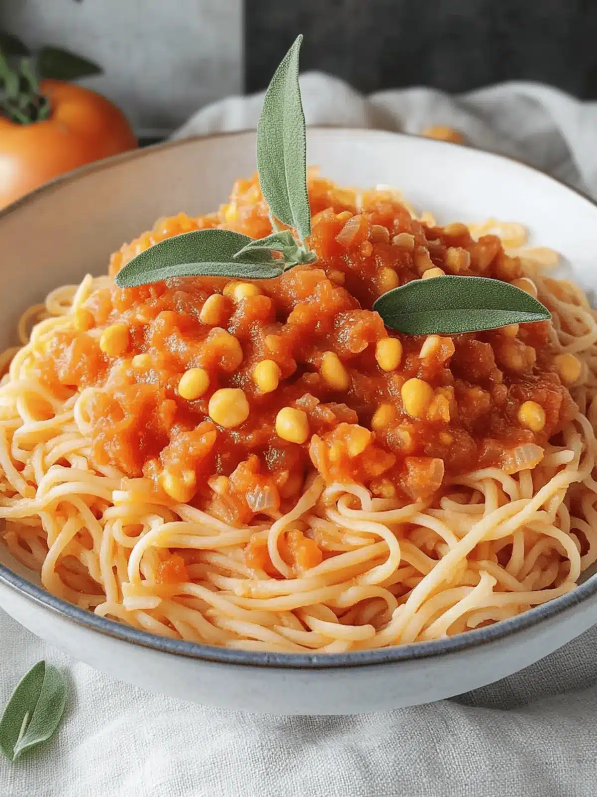 Rote Linsen-Bolognese