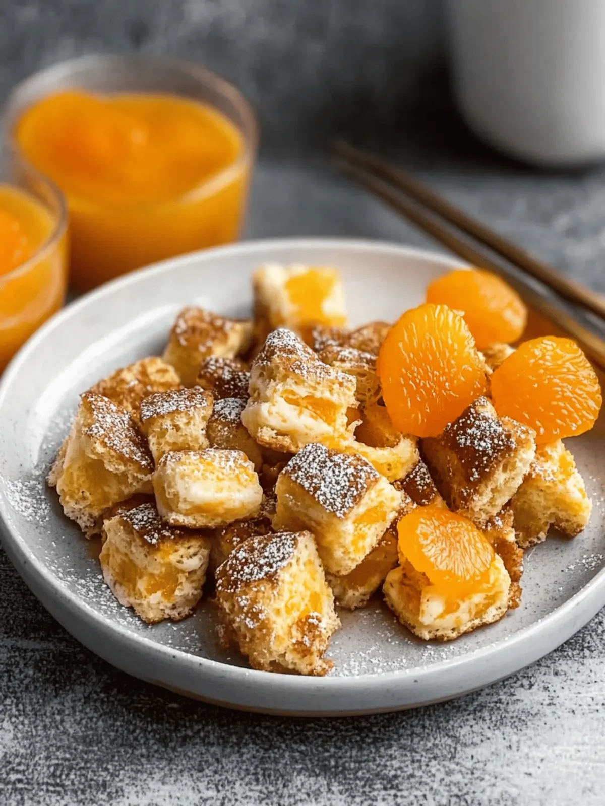 Protein Kaiserschmarrn mit Mandarinenkompott