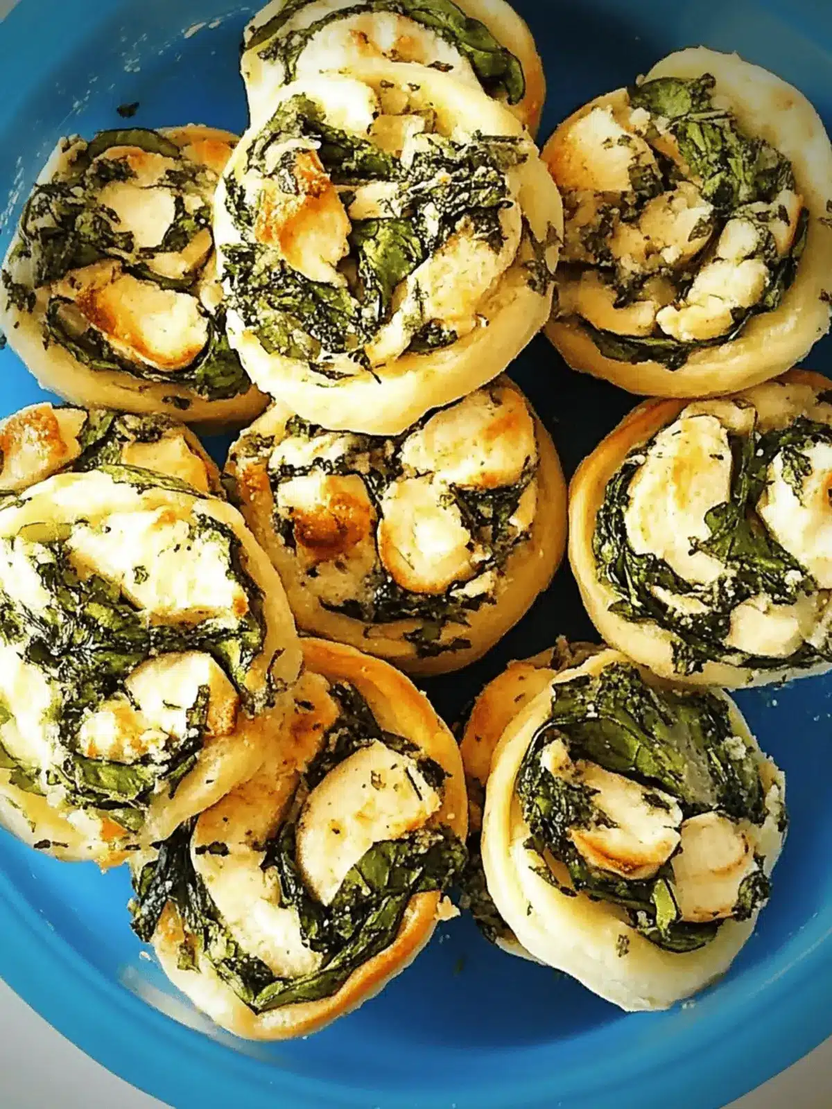 Kalte Spinat-Feta-Taschen für erfrischende Snacks 2 Kalte Spinat - Feta - Taschen