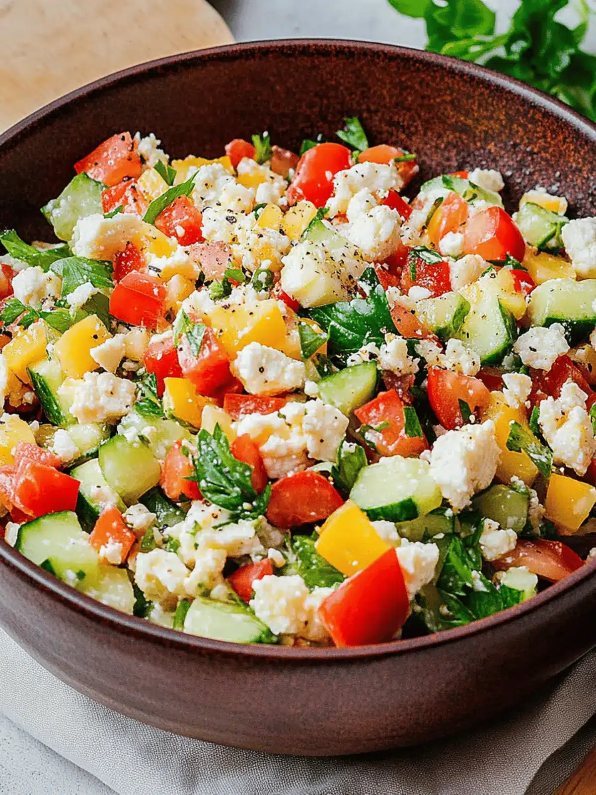 Mediterraner Salat zum Grillen