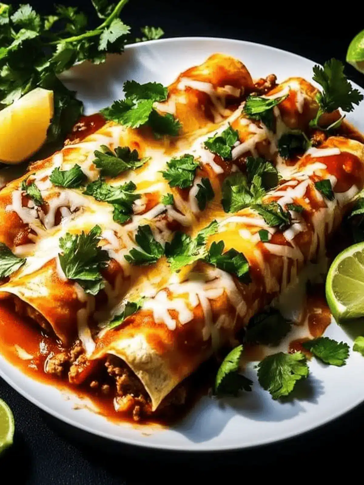 Hähnchenbrust Enchiladas – Ein einfaches Hit-Rezept 2 Hähnchenbrust Enchiladas