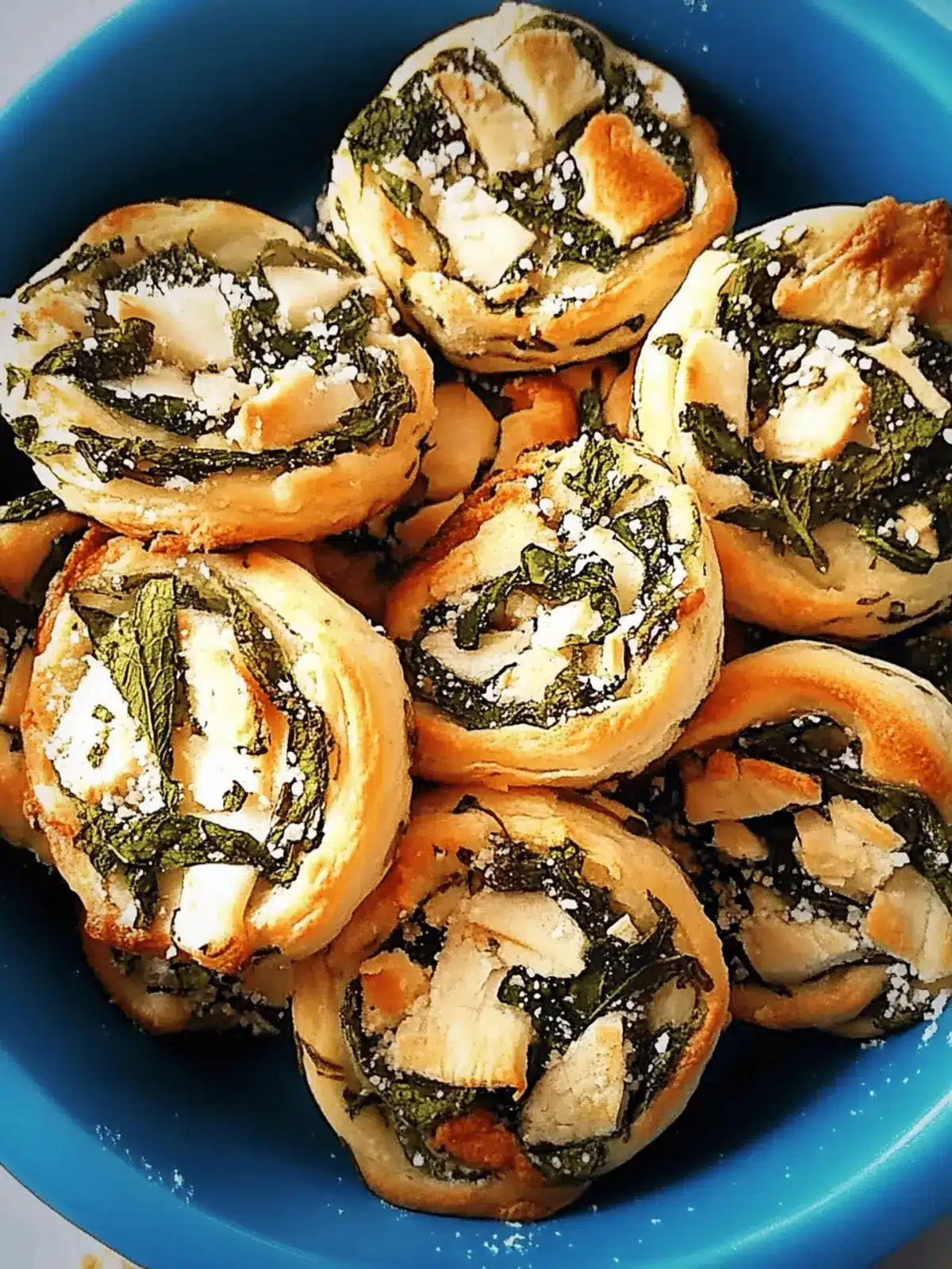 Kalte Spinat - Feta - Taschen