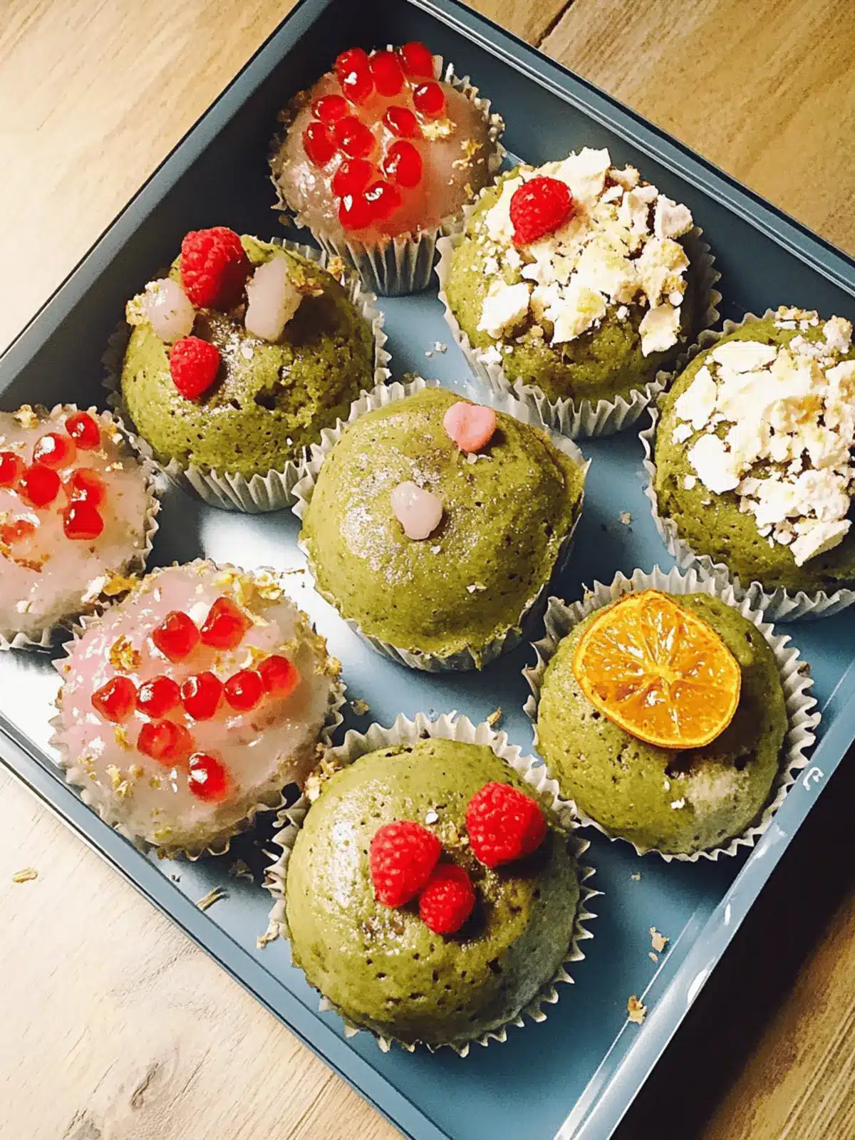 Leckere Matcha-Grüntee-Cupcakes zum Verlieben 3 Matcha-Grüntee-Cupcakes