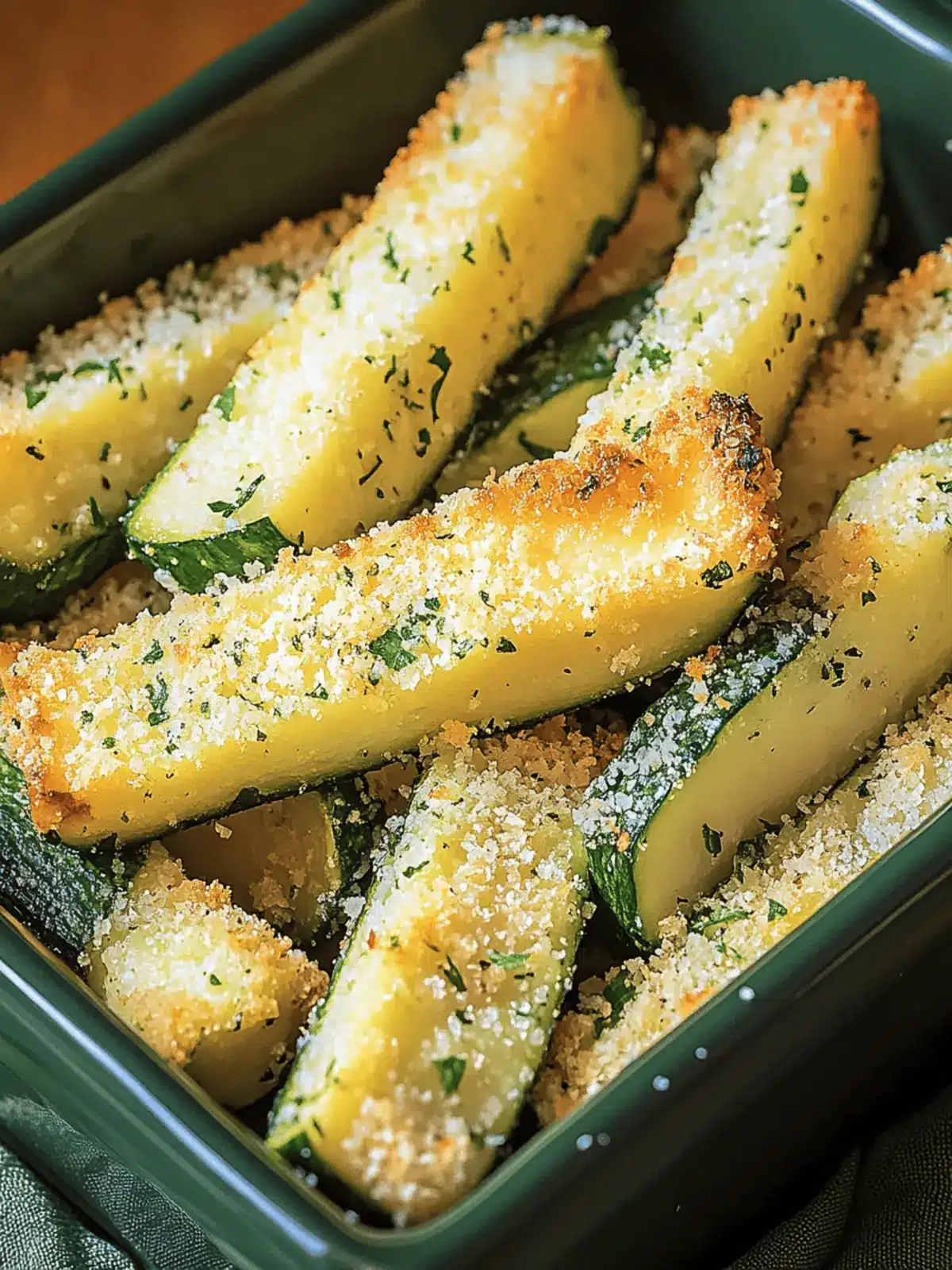 Ofengebackene Zucchini Pommes