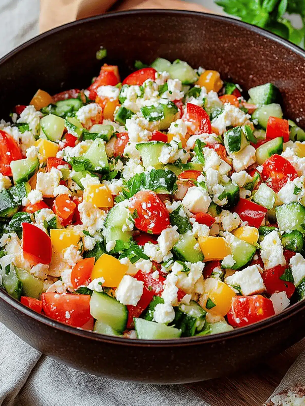 Mediterraner Salat zum Grillen