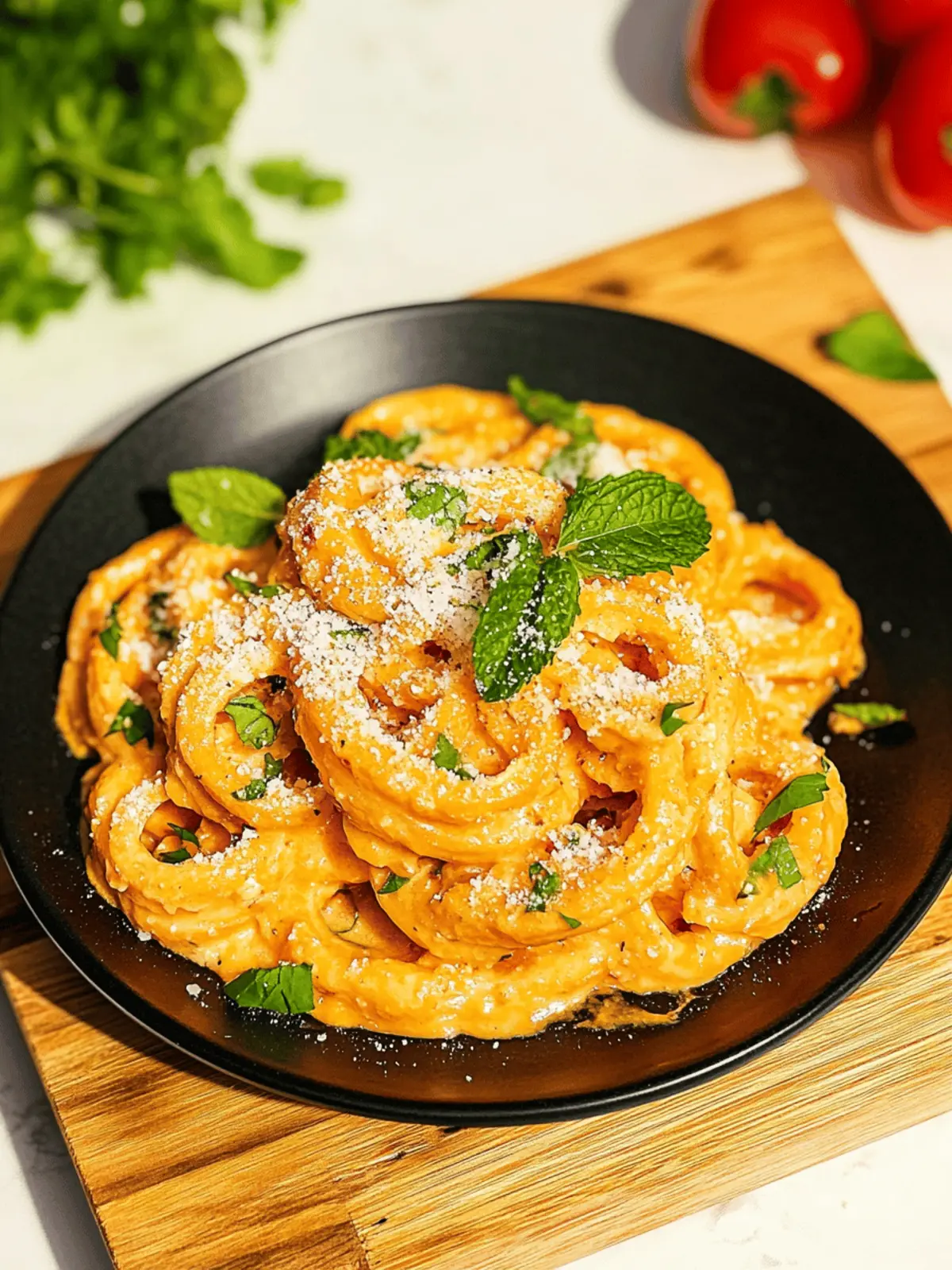 Cremige Gochujang Udon Nudeln