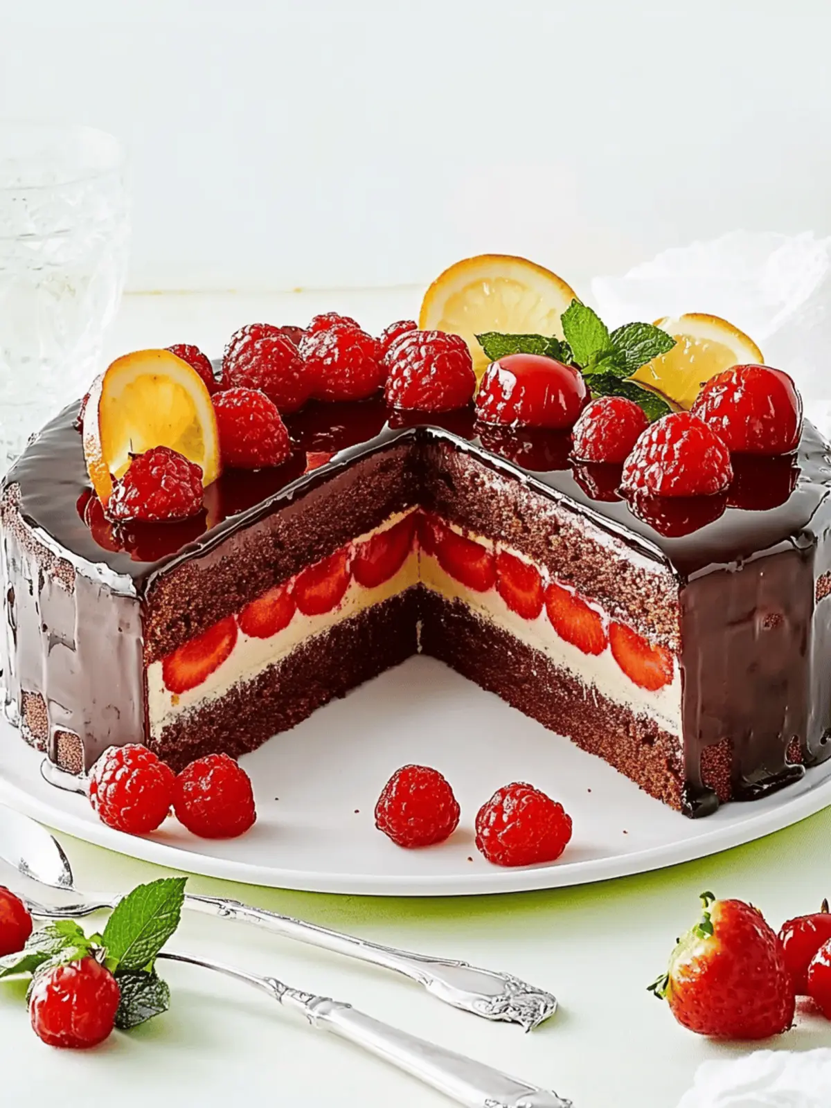 Schoko-Erdbeer-Torte für besondere Anlässe 4 Schoko-Erdbeer-Torte