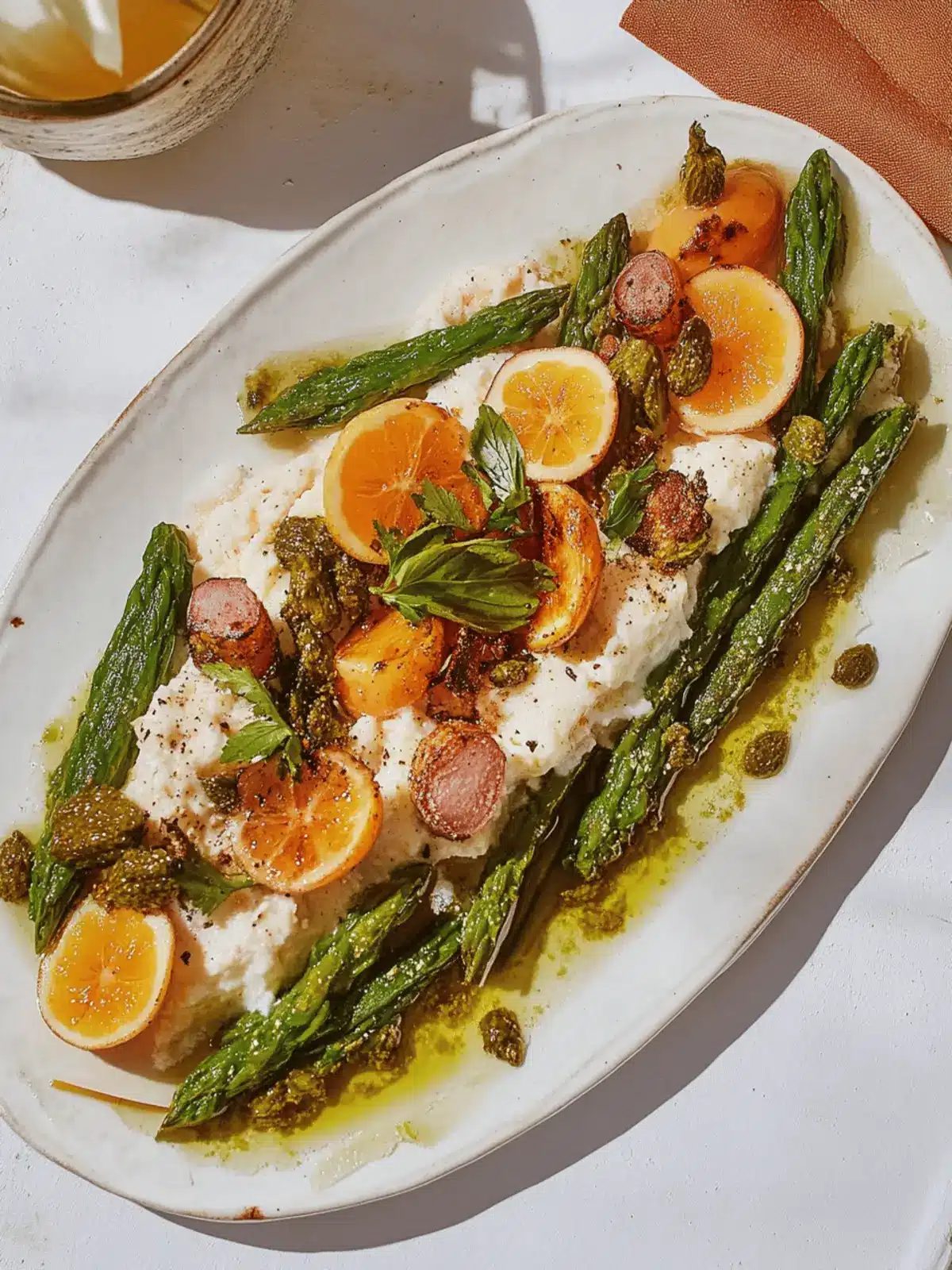 Aromatischer Spargel aus dem Ofen mit Feta-Creme 3 Aromatischer Spargel aus dem Ofen mit Feta-Creme