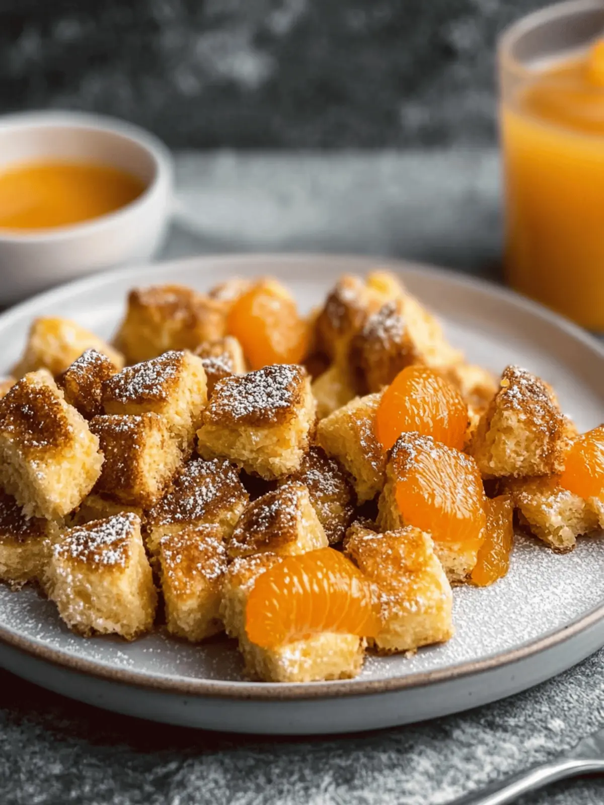 Protein Kaiserschmarrn mit Mandarinenkompott