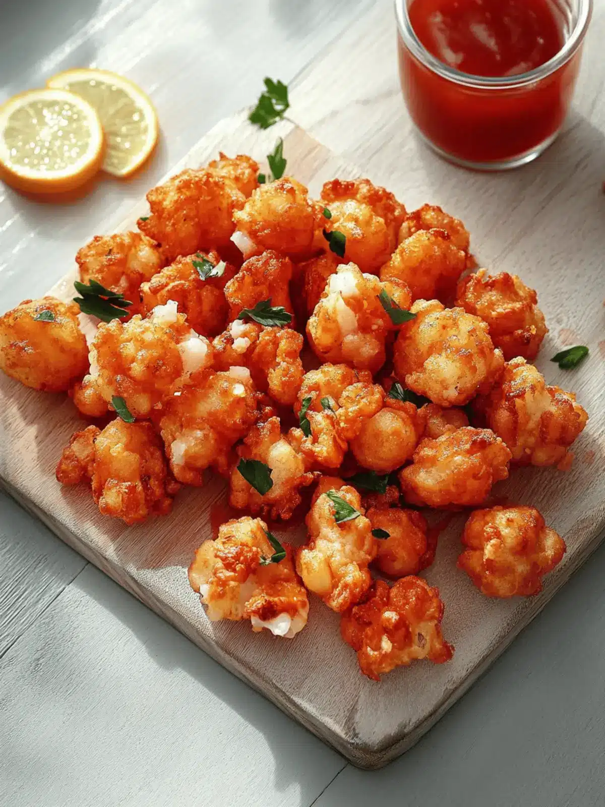 Buffalo-Blumenkohl Heißluftfritteuse Rezept