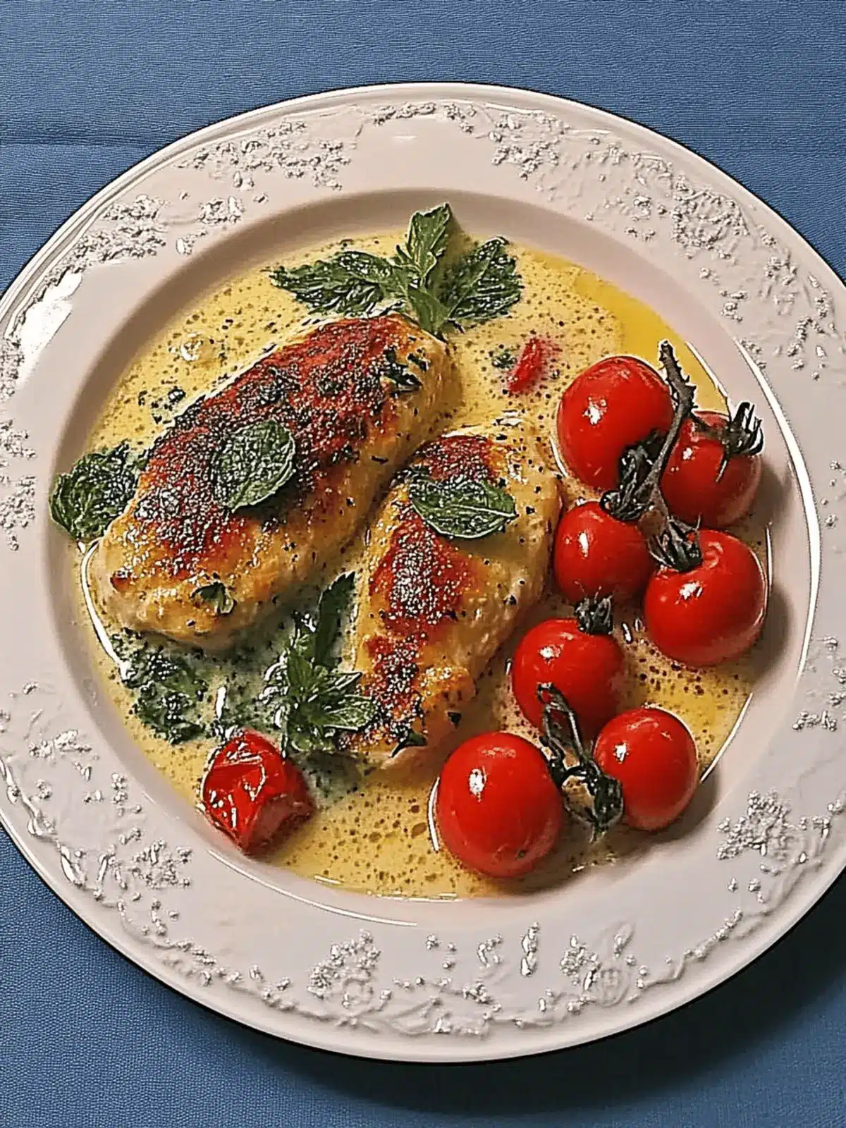 Mozzarella-Hähnchen in Basilikum-Sahnesauce schnell zubereitet 3 Mozzarella-Hähnchen in Basilikum-Sahnesauce