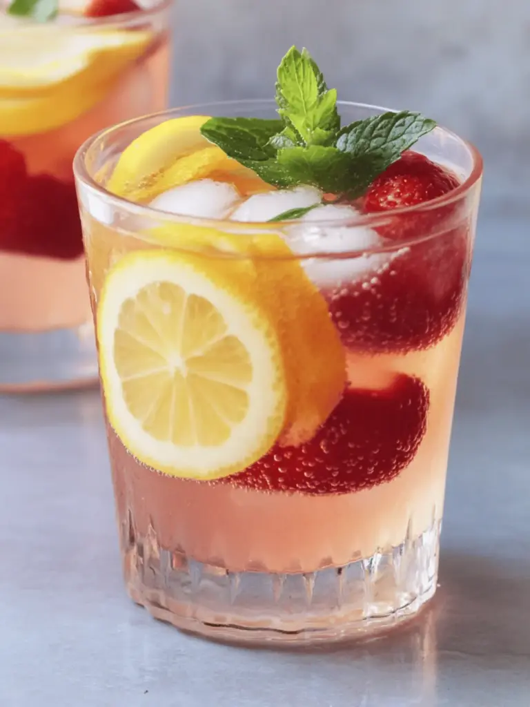 Cupidos gestochenes Himbeer-Limonade
