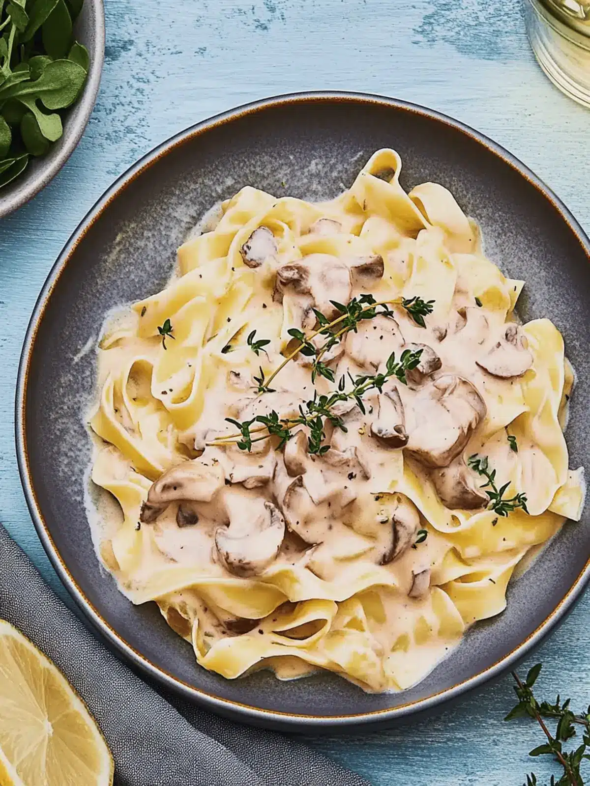 Pasta mit Champignonsoße schnell und cremig genießen 3 Pasta mit Champignonsoße