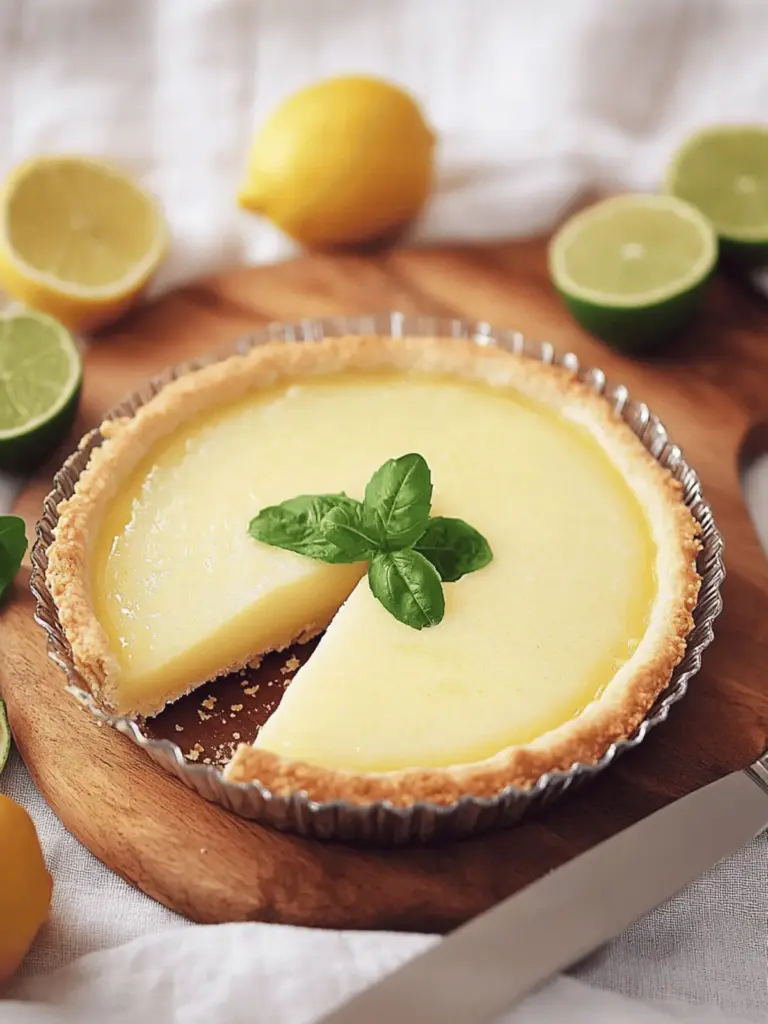 Fruchtige Limettentarte