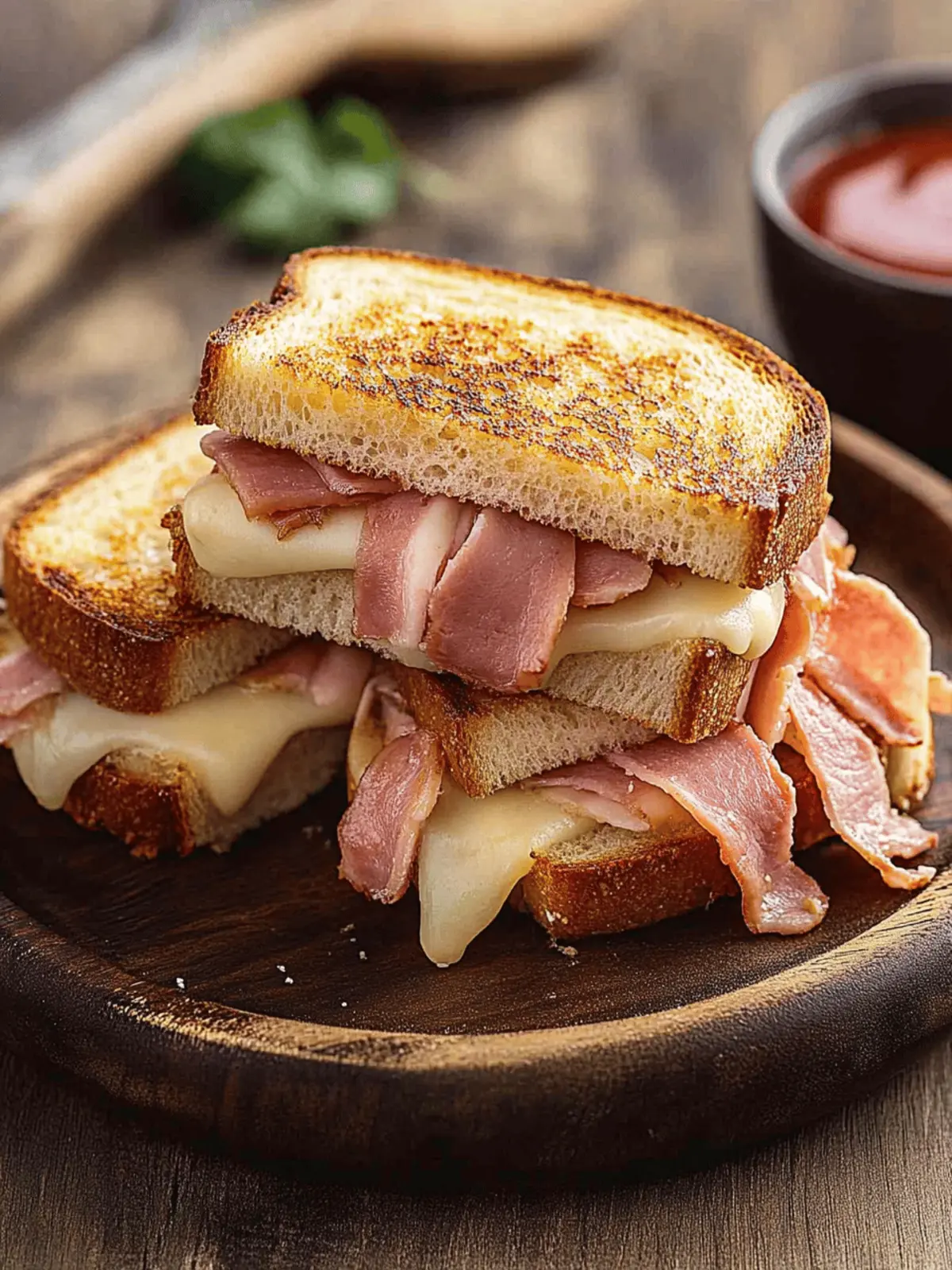 Protein-Toast mit Quark, Mozzarella und Schinken