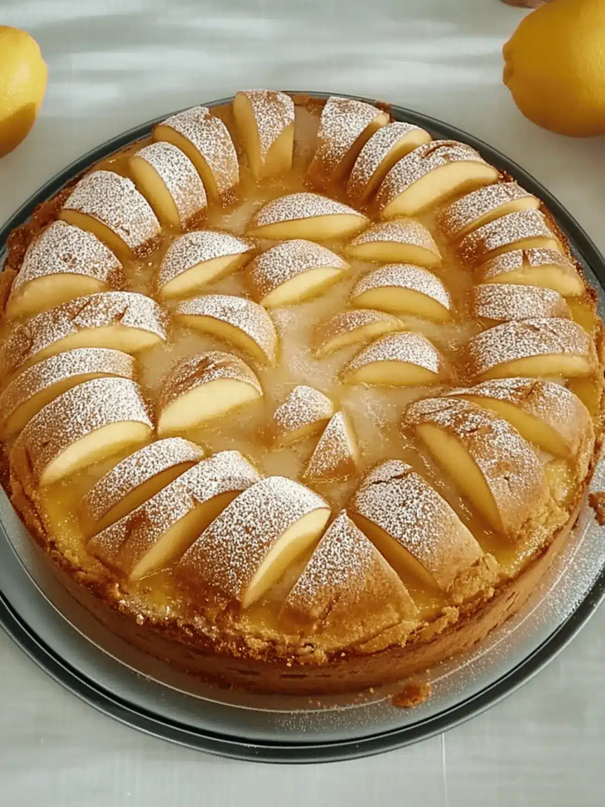 Blitz-Apfel-Mandel-Kuchen mit Punschguss leicht gemacht 4 Blitz - Apfel - Mandel - Kuchen mit Punschguss